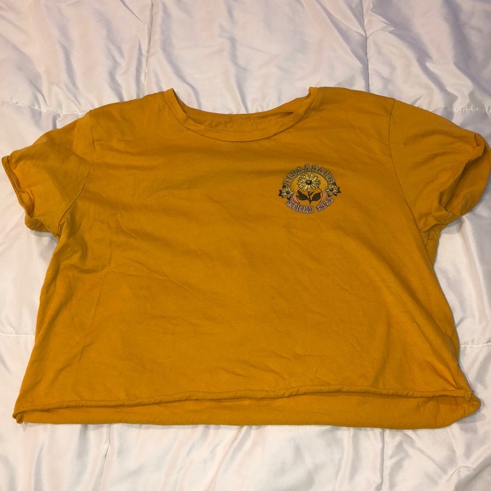 yellow billabong shirt